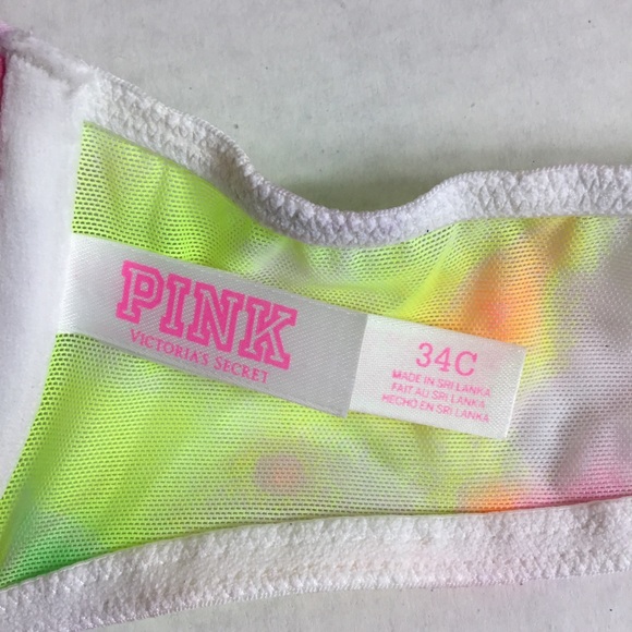 ⬇️✨VS Pink Wear Everywhere Demi Tie Dye 34C - Picture 6 of 6
